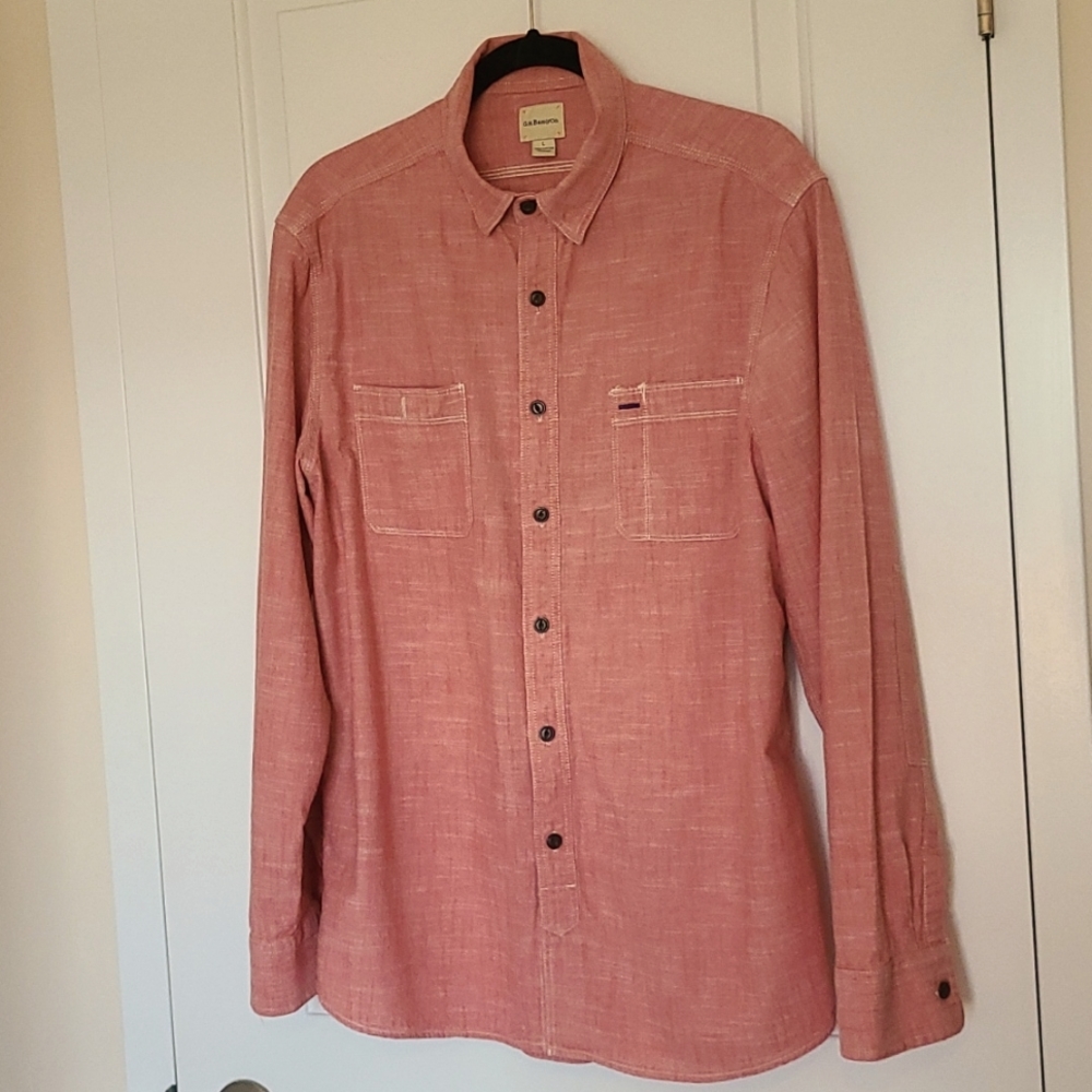 G.H.BASS & Co shirt Large 100% Cotton